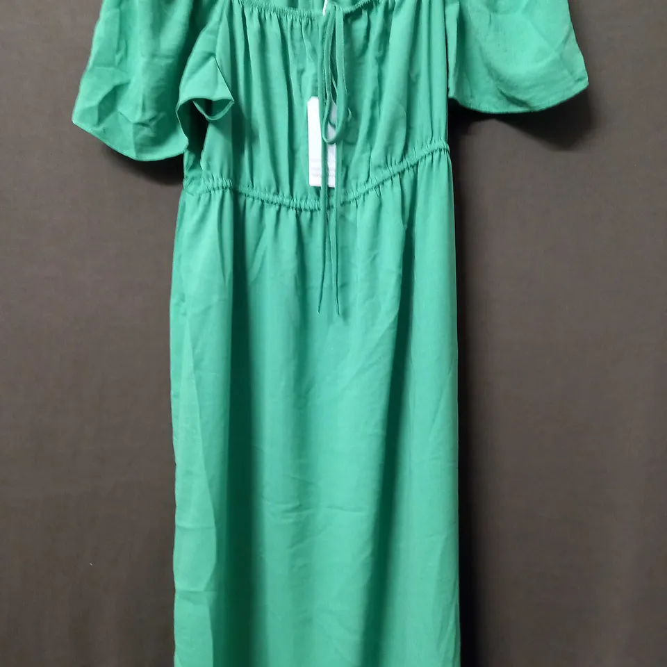 MAISON DE NIMES GYPSEY DRESS IN GREEN - MEDIUM