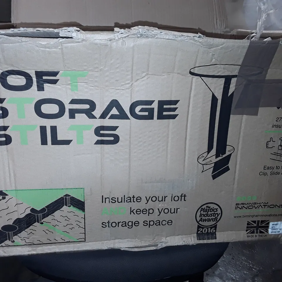 LOT OF LOFT STORAGE STILTS