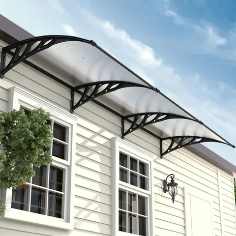 BOXED LIVING AND HOME WINDOW DOOR AWNING CANOPY WITH BRACKETS 270cm