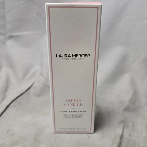 BOXED LAURA MERCIER AMBRE VANILLE SOUFFLE HAND CREAM (50ML)