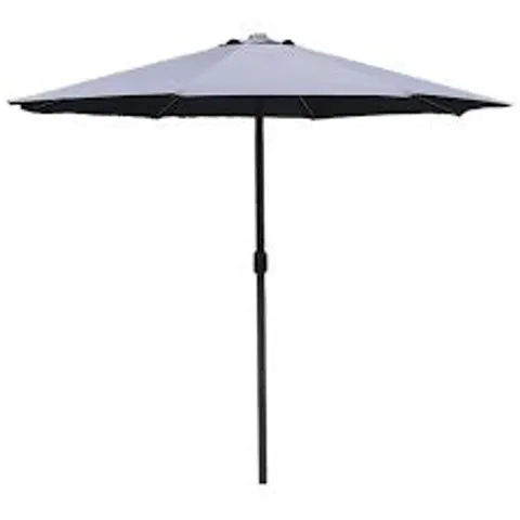BOXED DIRECT WICKER CRANK HANDLE GREY STRAIGHT PARASOL (1 BOX )