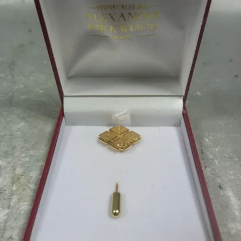 BOXED EDINBURGH ALEXANDER KIRKWOOD AND SON BROOCH