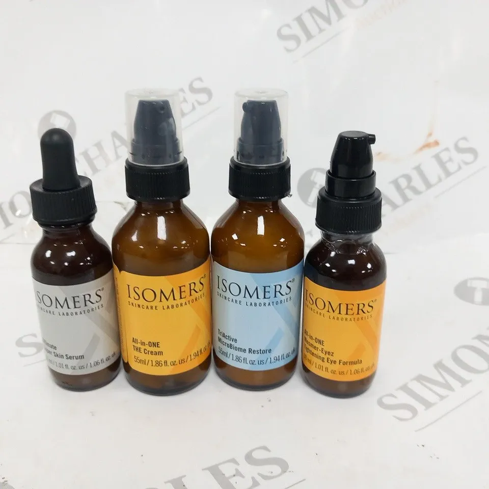 BOXED ISOMERS DE-AGE SUPER SKINCARE 4 PIECE COLLECTION