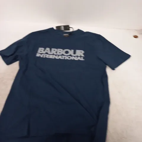 BARBOUR INTERNATIONAL INSIGNIA BLUE T-SHIRT – SMALL (MEN)