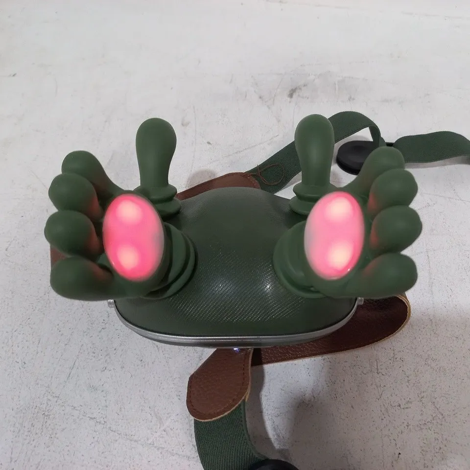 UNBOXED STRAPABLE MASSAGER IN GREEN WITH HEAT