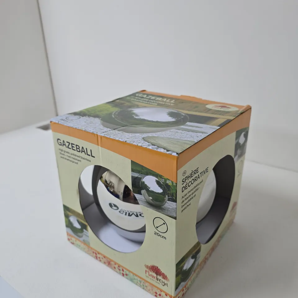 GAZEBALL SPHERE DECORATIVE GARDEN ORNAMENT, 20 CM DIAMETER