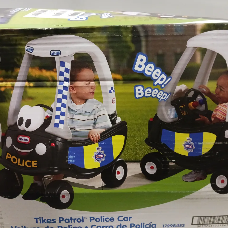 BOXED LITTLE TIKES POLICE PATROL CAR RRP £69.99