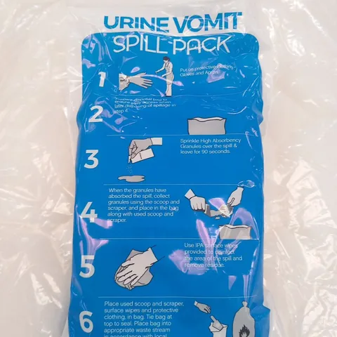 PALLET OF APPROXIMATELY 45 BOXES OF 10 BRAND NEW MJZ004 VOMIT/URINE SPILL PACKS (APPROXIMATELY 450 IN TOTAL)