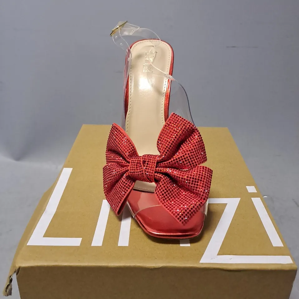 BOXED LINZI HIGH HEEL RED DIVINE 5 - SIZE 5 