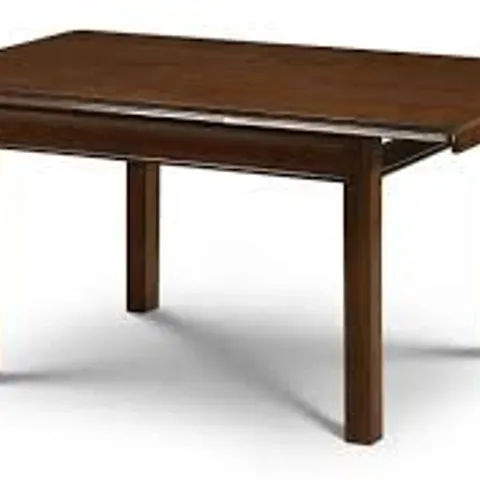 BOXED JULIAN BOWEN CANTERBURY DINING TABLE - MAHOGANY FINISH (1 BOX)