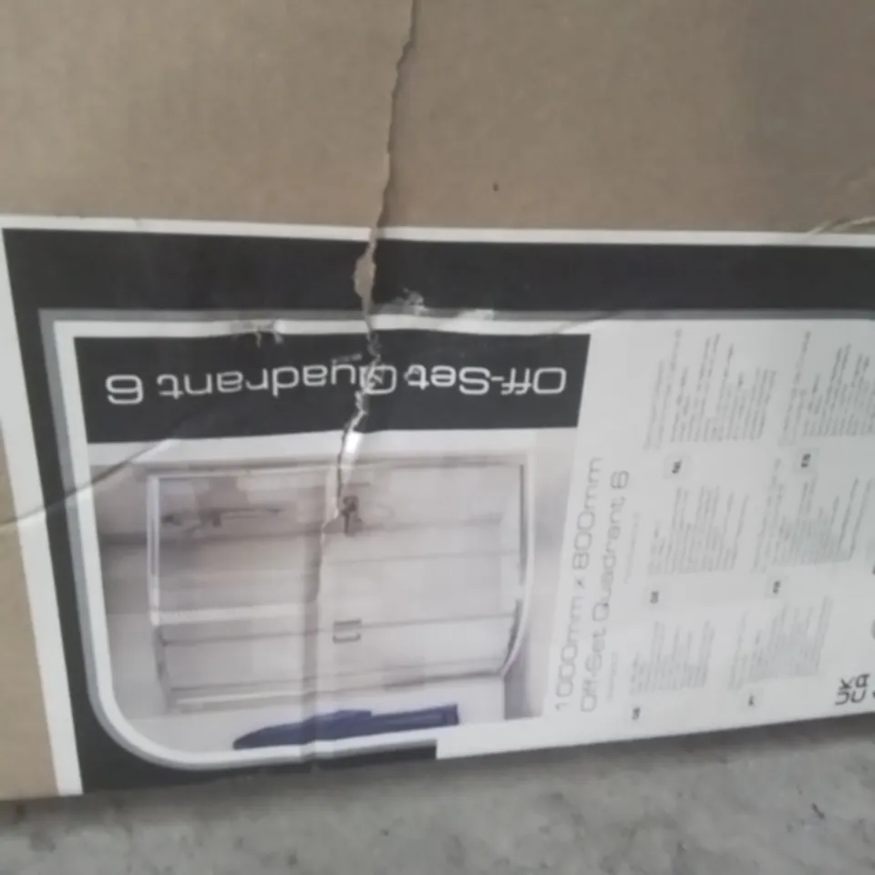 BOXED OFFSET QUADRANT SHOWER CUBICLE 1000 × 800mm