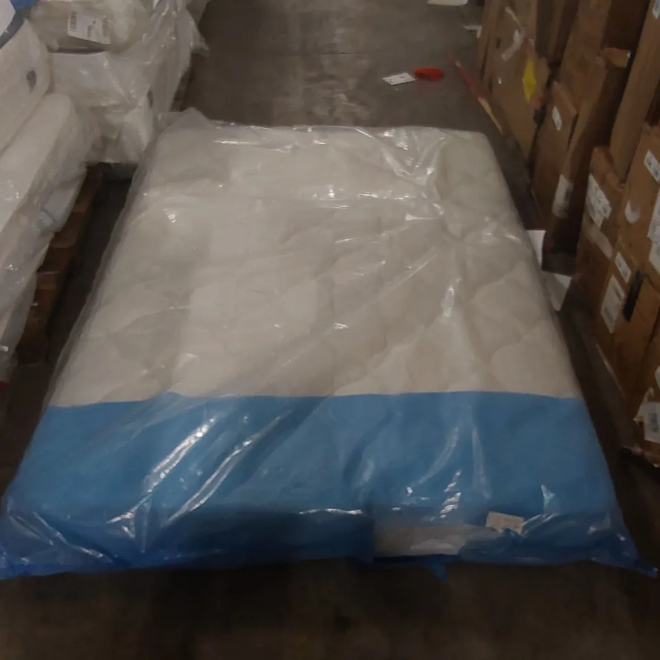 QUALITY BAGGED DOUBLE 135cm AIRSPRUNG LUXURY QUILTED MEDIUM MATTRESS RRP £229