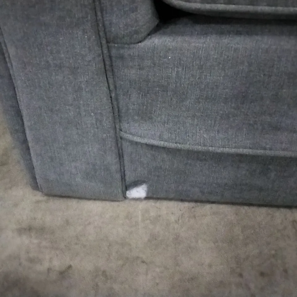 QUALITY DESIGNER GRAPHITE FABRIC 2 SEATER SOFA 