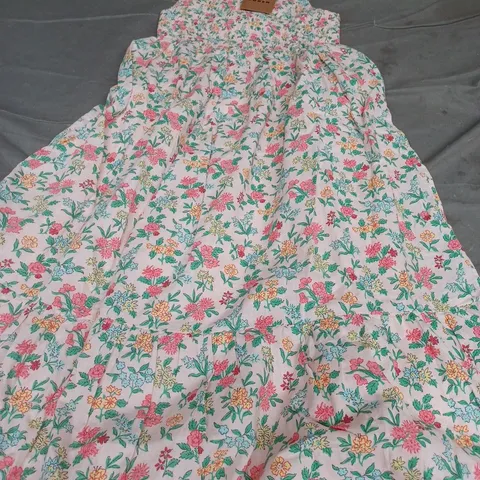 BODEN MINI FLORAL MAXI DRESS, PINK/MULTI - UK SIZE 8-9 YEARS
