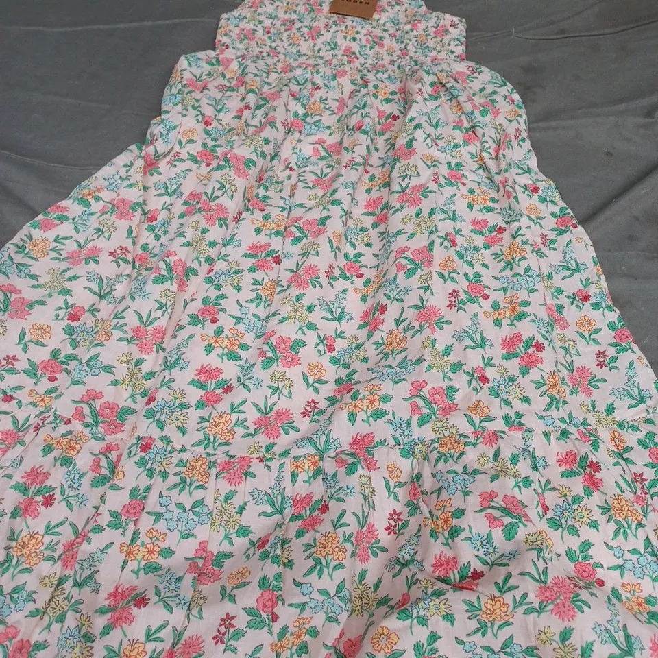 BODEN MINI FLORAL MAXI DRESS, PINK/MULTI - UK SIZE 8-9 YEARS
