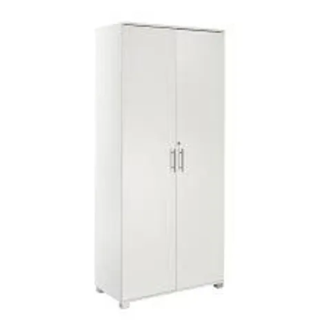 BOXED SD-IV08 WHITE 2 DOOR STORAGE CABINET WITH LOCKING DOORS 1800mm (2 BOXES)