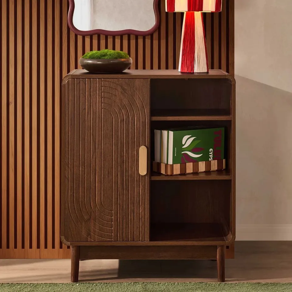 BOXED DUSK MARNIE SMALL BOOKCASE - WALNUT (1 BOX)