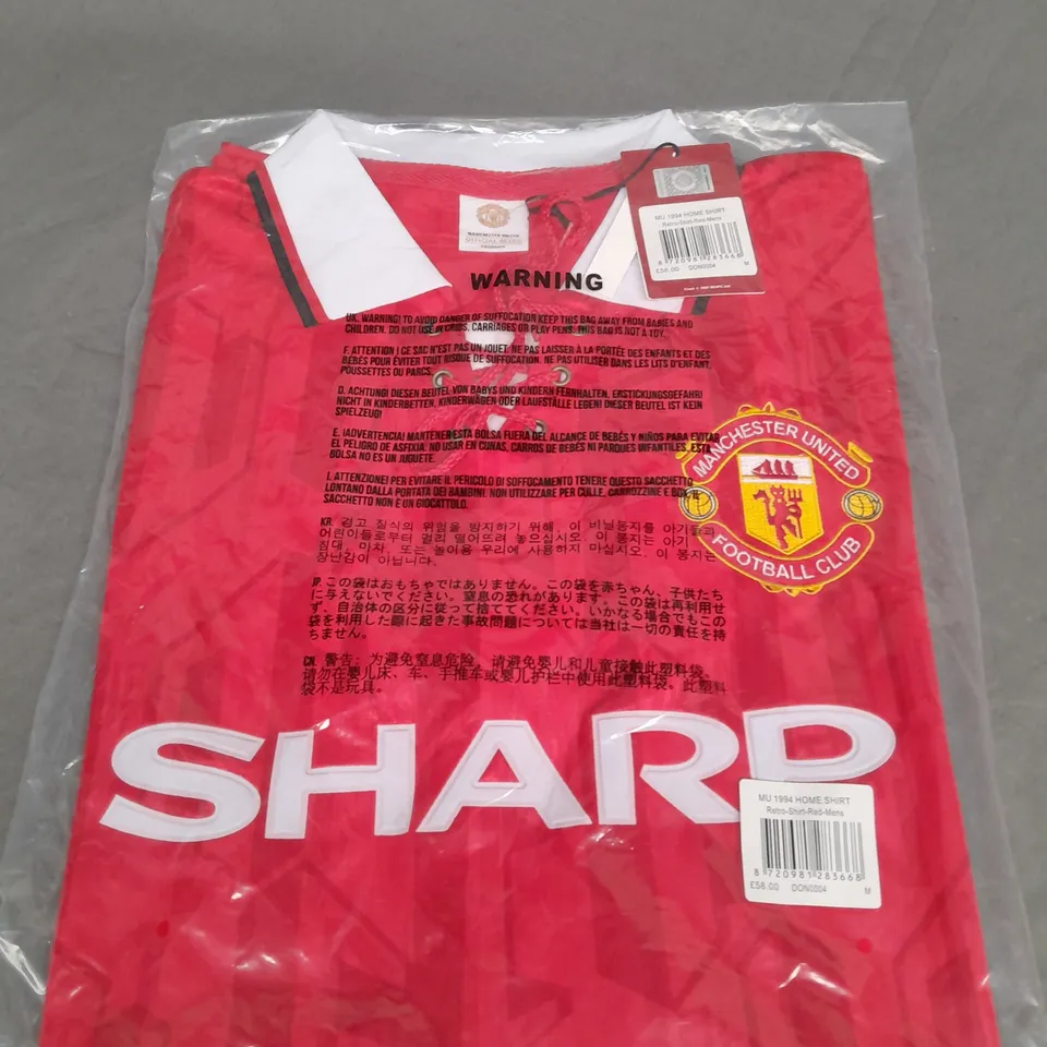 MANCHESTER UNITED MUFC 1994 HOME SHIRT IN RED SIZE M