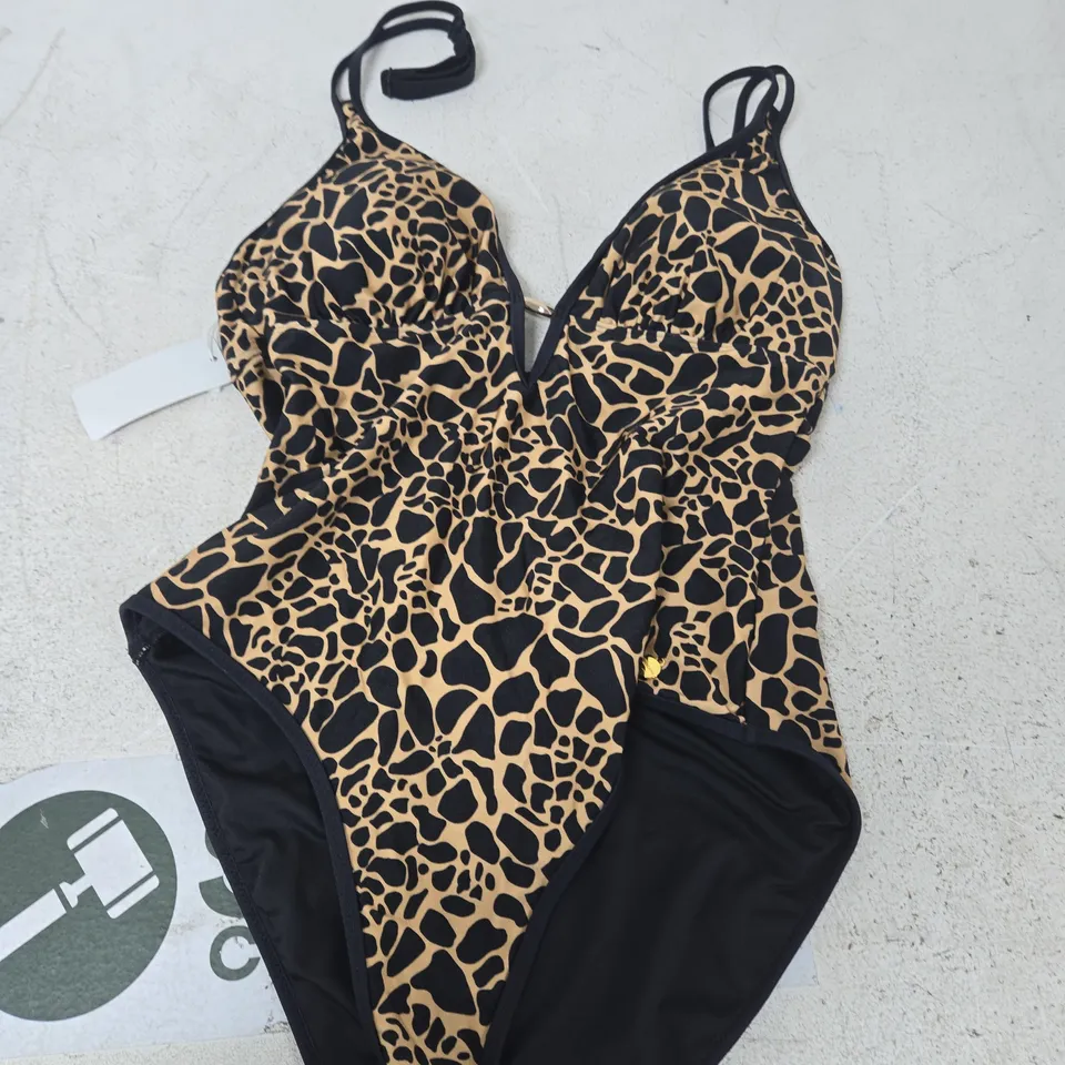 LASCANA LEOPARD PRINT ONE-PIECE SWIMSUIT – UK 16