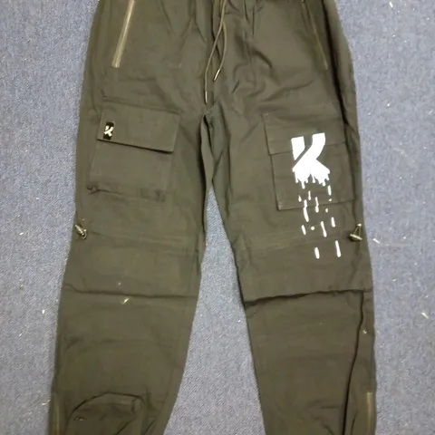KOI CLOTHING WHIPTAIL CARGO PANTS - BLACK SIZE L WOMEN