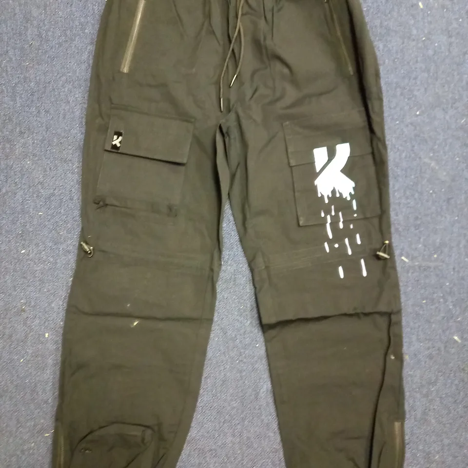 KOI CLOTHING WHIPTAIL CARGO PANTS - BLACK SIZE M MEN