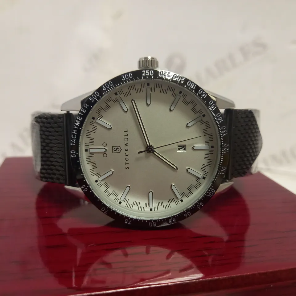 STOCKWELL DATE DIAL MESH STRAP WRISTWATCH RRP £650