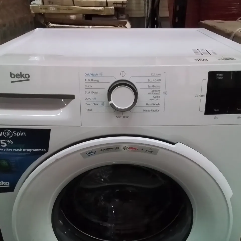 BEKO B3W31041W 10KG WASH, 1400 SPIN WASHING MACHINE - WHITE - A RATED