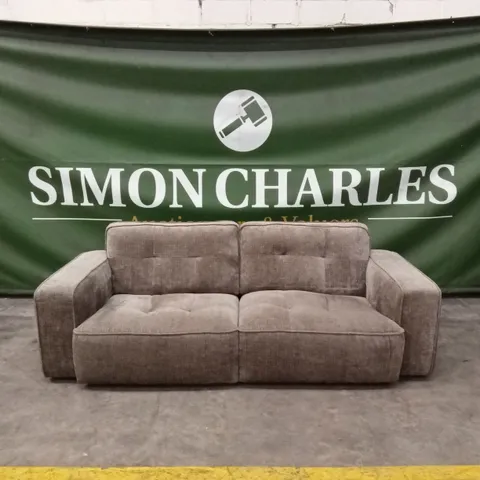 QUALITY DESIGNER ITALIAN MADE GRAVINA 3 SEATER FABRIC UPHOLSTERED SOFA