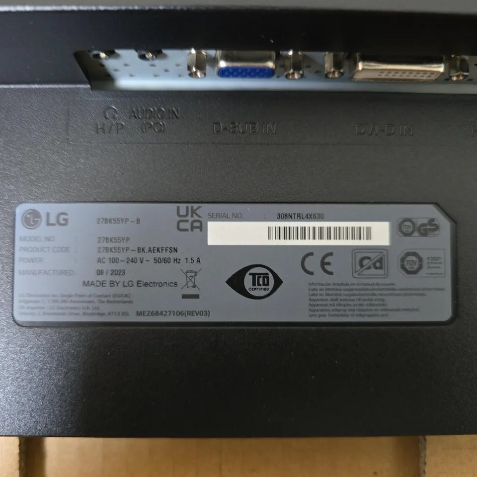 LG 27BK55YP-B 27-INCH IPS MONITOR – 