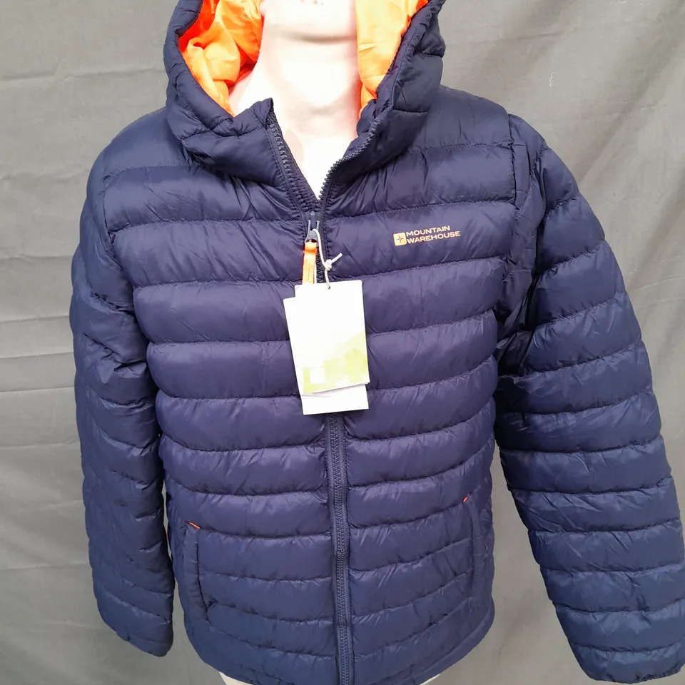 MOUNTAIN WAREHOUSE SEASONS KIDS PADDED JACKET IN NAVY - 13 YRS