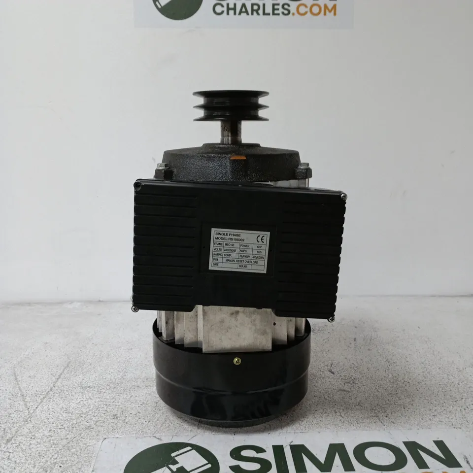 SINGLE-PHASE ELECTRIC MOTOR (INDUSTRIAL) WITH PULLEY UNBOXED