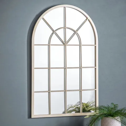 BOXED ESMERALDA METAL FLAT WALL MIRROR (1 BOX)