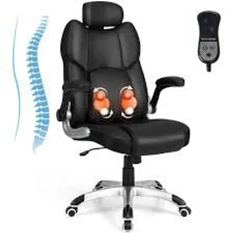 BOXED COSTWAY BLACK KNEADING MASSAGE OFFICE CHAIR