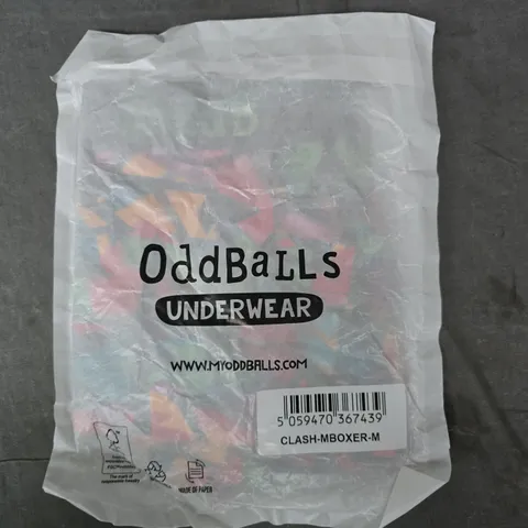 ODDBALLS CLASH MENS BOXERS IN MEDIUM