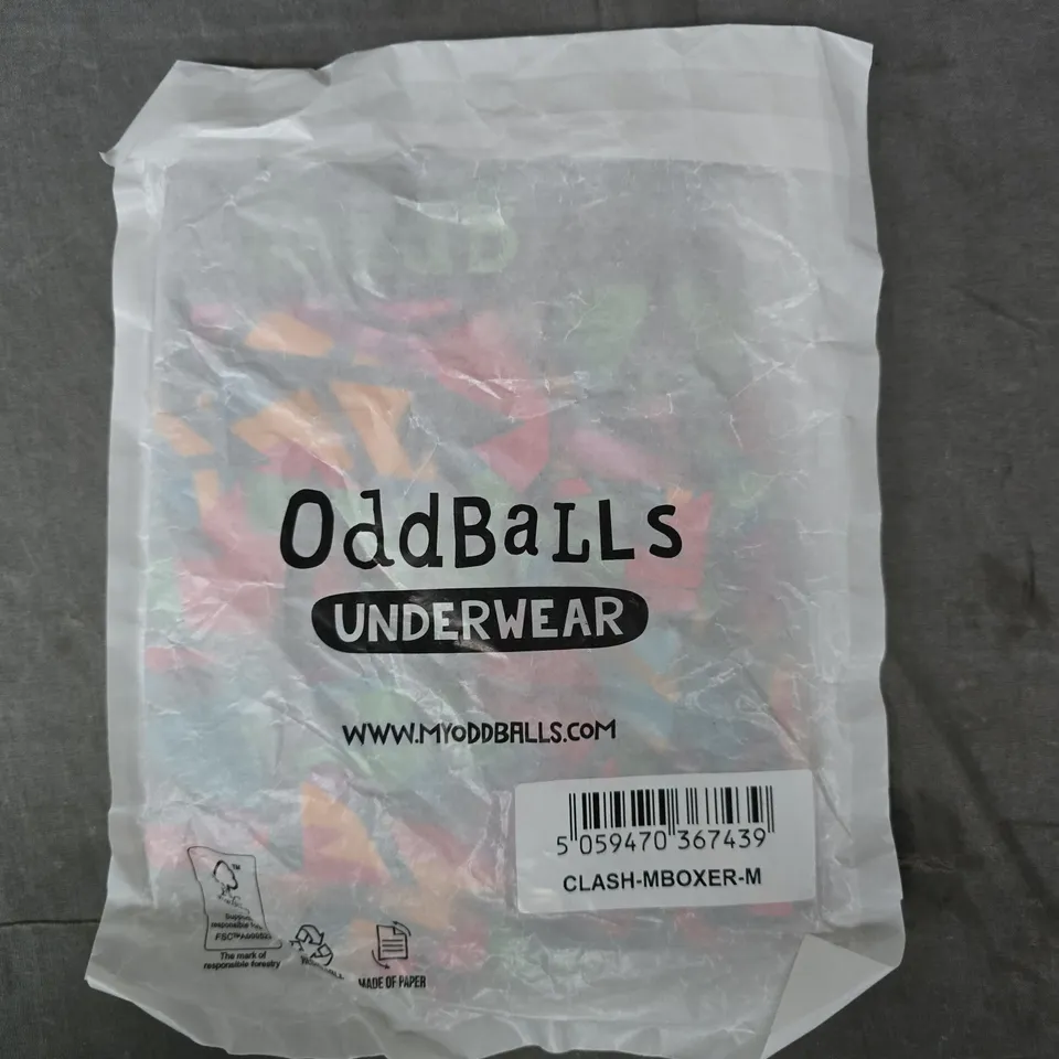 ODDBALLS CLASH MENS BOXERS IN MEDIUM