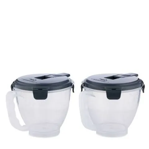 LOCK & LOCK SET OF 2 MEASURING JUGS WITH LOCKING LIDS