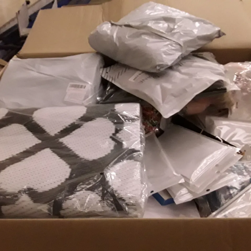 PALLET OF ASSORTED PRODUCTS INCLUDING PET FOUNTAIN, PORTABLE SSD, THE MOST FUN WE EVER HAD BOOK, EYE MASKS, JIGSAW HALLOWEEN MASK, HAIR REMOVAL EXFOliation