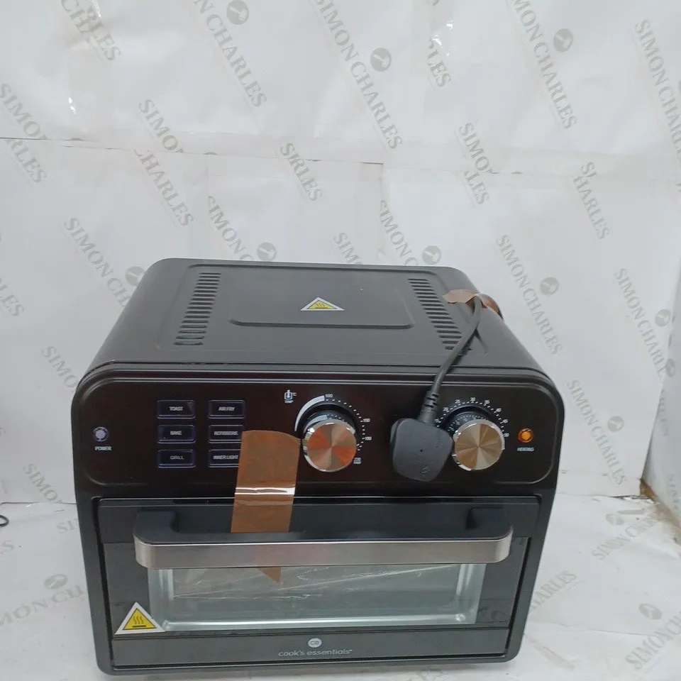 BOXED COOK'S ESSENTIAL 21-LITRE AIRFRYER OVEN IN BLACK