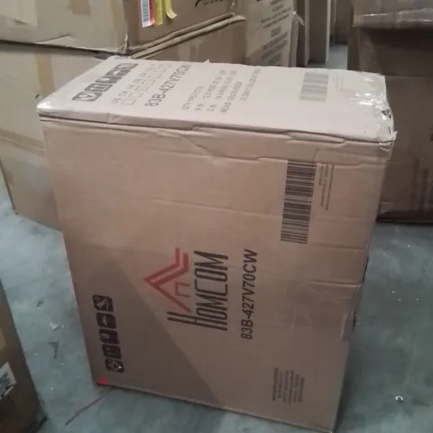 BOXED LINEN OFFICE CHAIR 