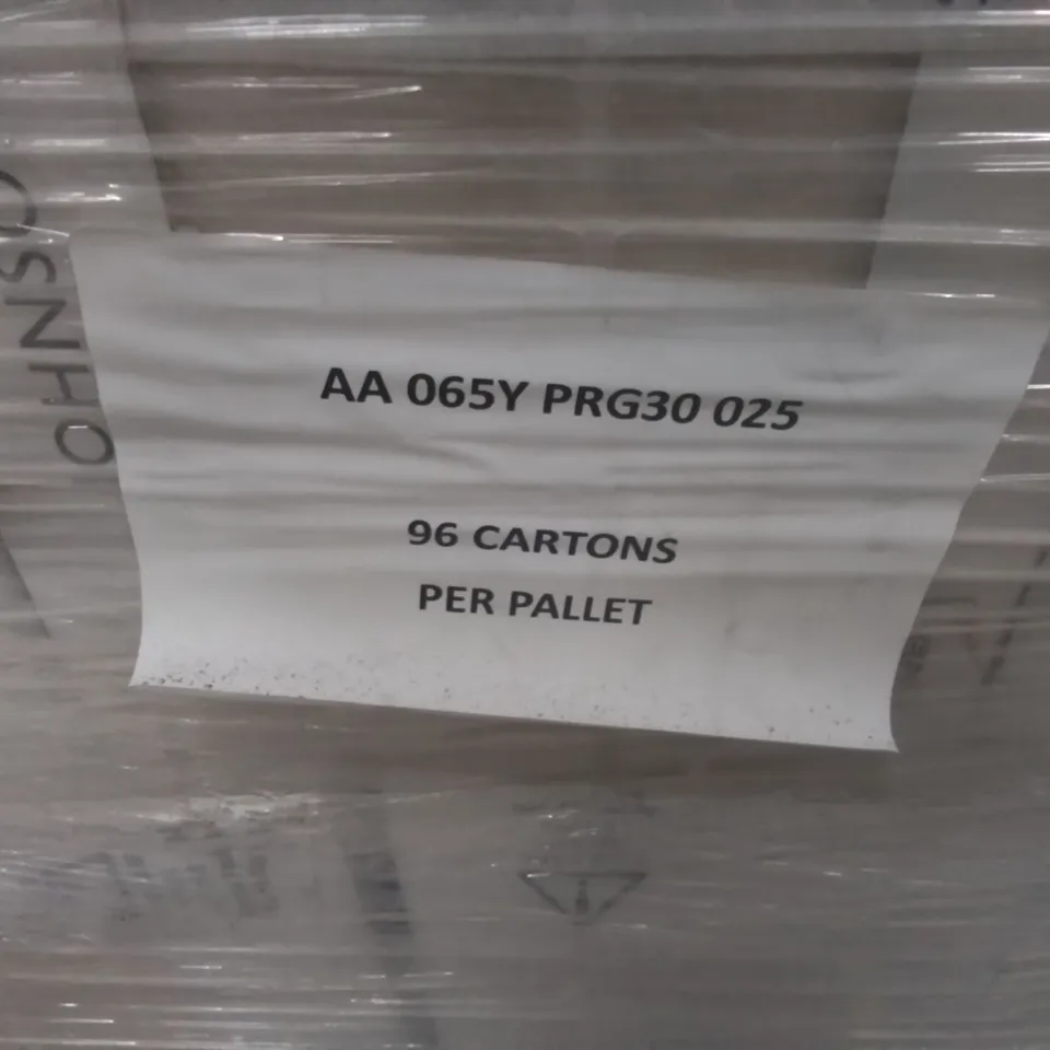 PALLET TO CONTAIN APPROX 96 X CARTONS OF JOHNSON PRISMATICS KIWI GLAZED WALL TILES - 25 TILES PER CARTON // TILE SIZE: 197 X 197 X 6.5mm