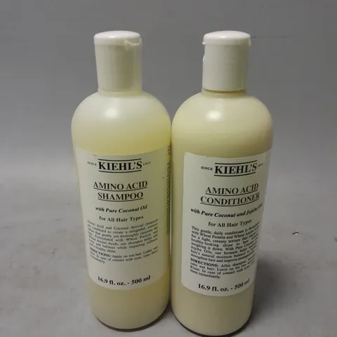 KIEHL'S AMINO ACID SHAMPOO AND CONDITIONER 500ML