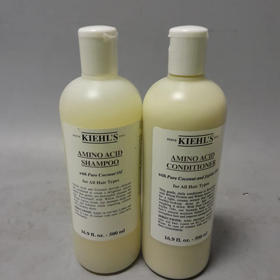 KIEHL'S AMINO ACID SHAMPOO AND CONDITIONER 500ML