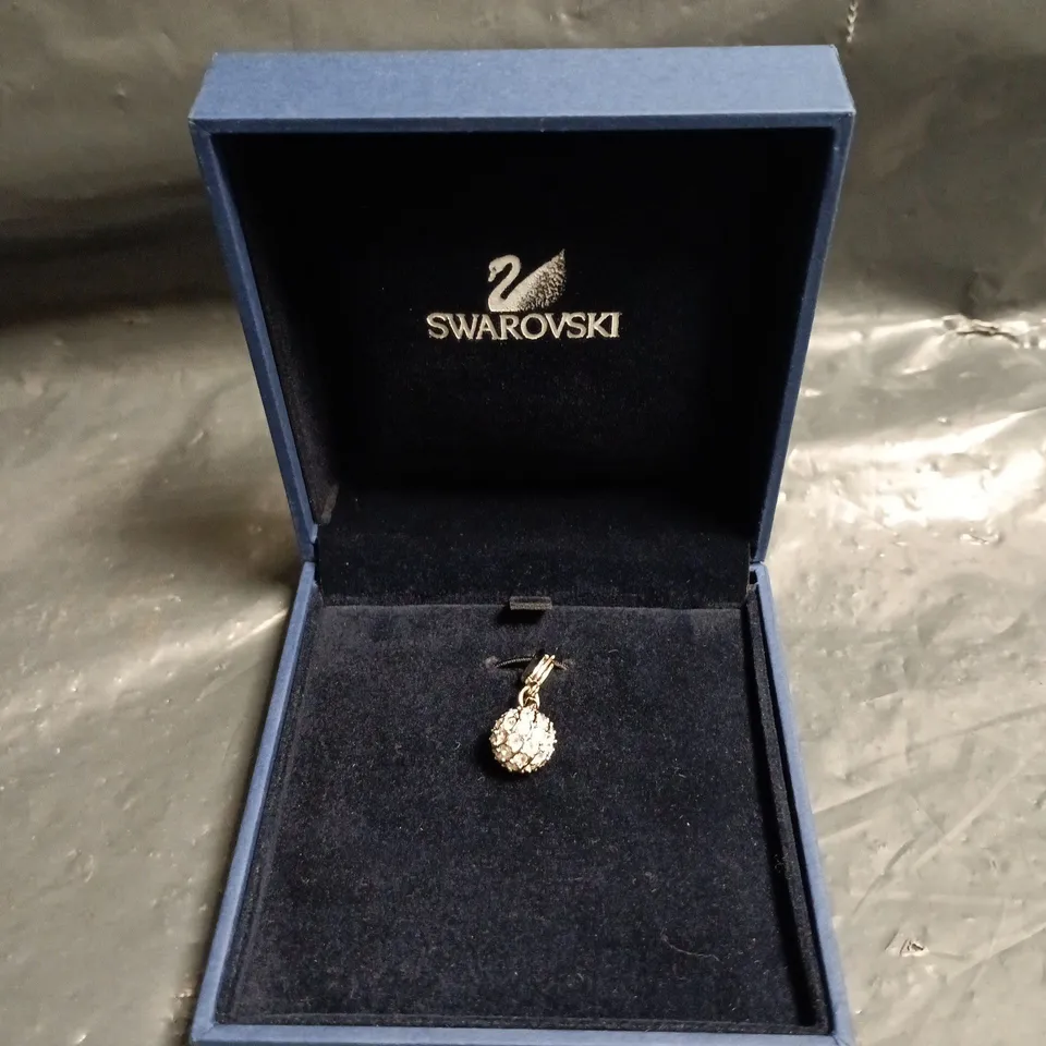 SWAROVSKI CRYSTAL PAVÉ BALL PENDANT – IN BLUE PRESENTATION BOX