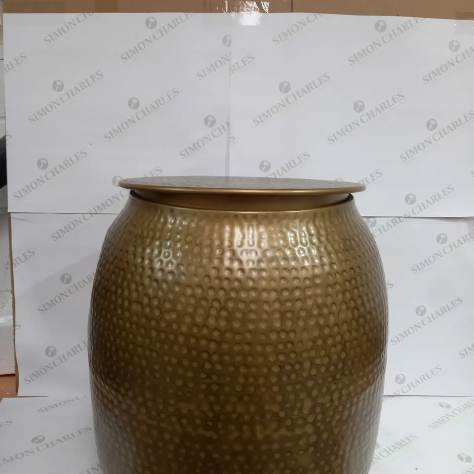 MY HOME STORIES METALLIC SIDE TABLE