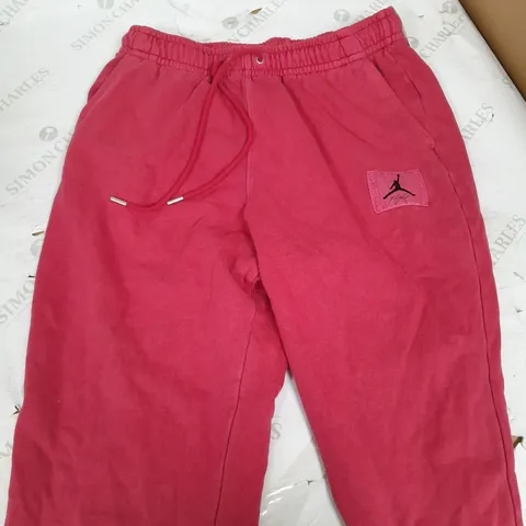 JORDAN FLIGHT STANDARD FIT TROUSERS IN RED - LARGE