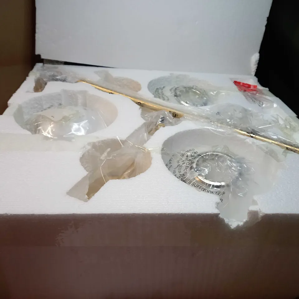 BOXED WEST ELM SPERE & STEM BASS CEILING LIGHT
