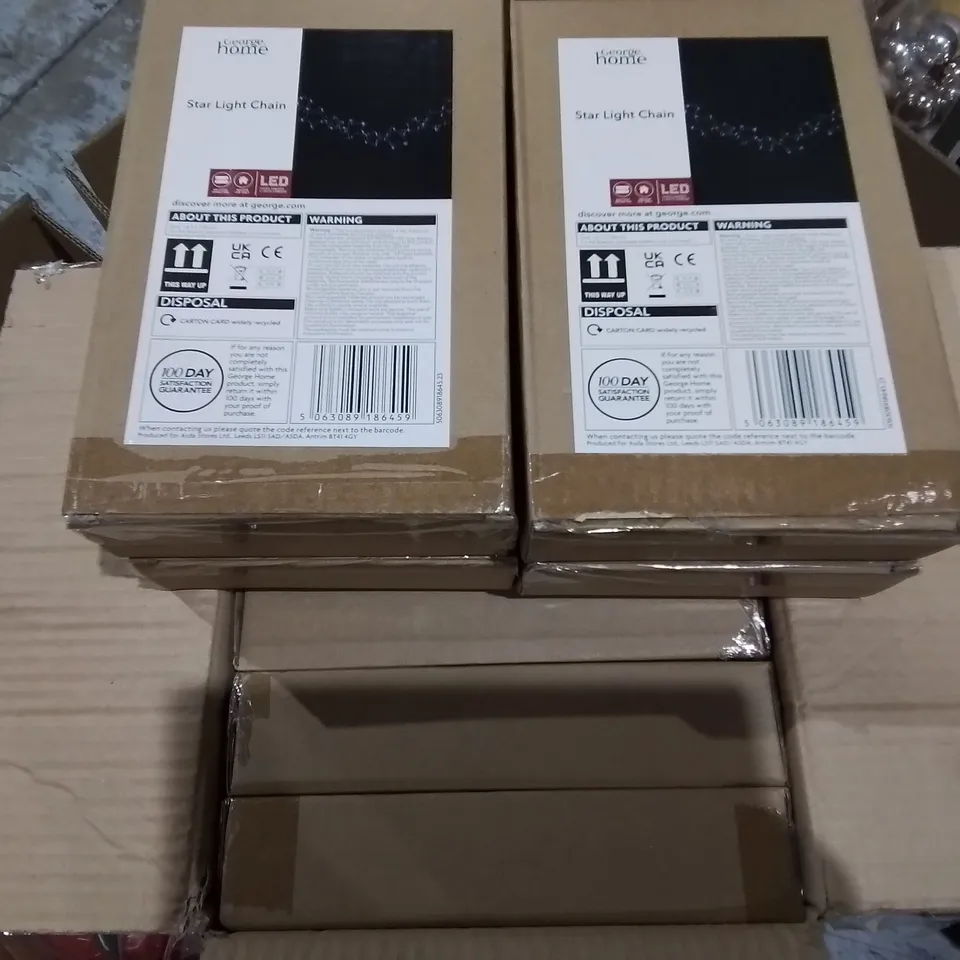 LOT OF 12 BRAND NEW BOXED STAR LIGHT CHAINS
