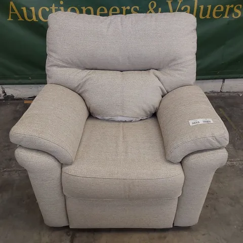 QUALITY BRITISH DESIGNER G PLAN SEATTLE SW EASY CHAIR BAMBOO SANDS FABRIC 