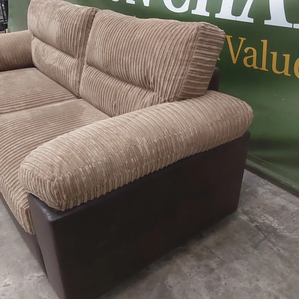ARMSTRONG 3 SEATER SOFA - BROWN RRP £599