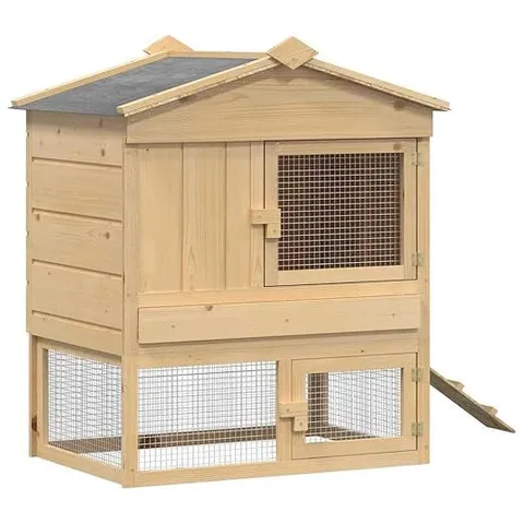 BOXED CHICKEN COOP BROWN 75 X 59 X 60 CM